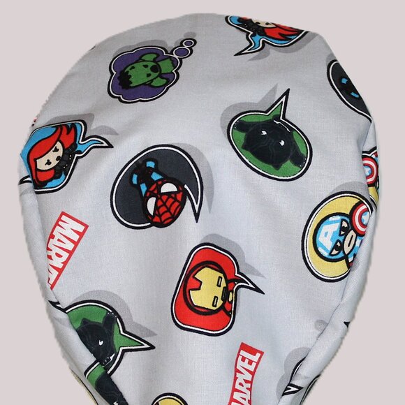 NWOT Mens Marvel Superhero Inspired Tie Back Unisex Scrub Cap - Picture 2 of 7
